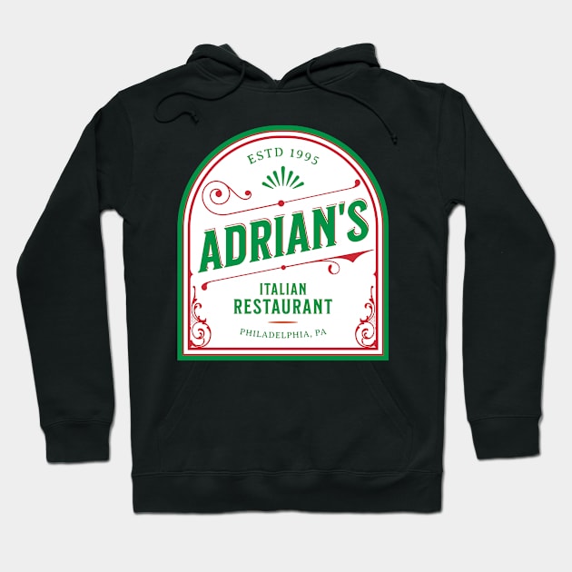 Adrian's Italian Restaurant Hoodie by Three Meat Curry